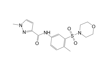 1-methyl-N-[4-methyl-3-(4-morpholinylsulfonyl)phenyl]-1H-pyrazole-3-carboxamide