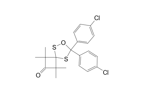 7,7-bis(4-chlorophenyl)-1,1,3,3-tetramethyl-6-oxa-5,8-dithiaspiro[3.4]octan-2-one