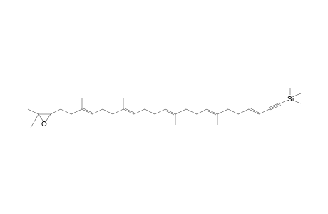 [(3E,7E,11E,15E,19E)-22-(3,3-dimethyl-2-oxiranyl)-7,11,16,20-tetramethyldocosa-3,7,11,15,19-pentaen-1-ynyl]-trimethylsilane