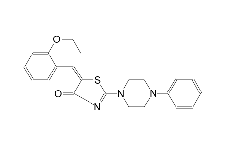 4(5H)-thiazolone, 5-[(2-ethoxyphenyl)methylene]-2-(4-phenyl-1-piperazinyl)-, (5E)-