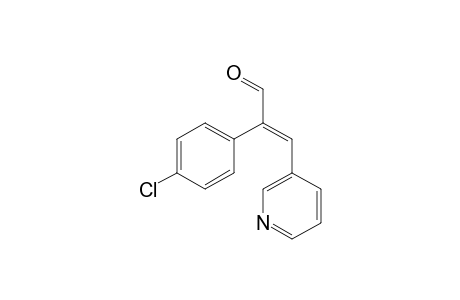 Benzeneacetaldehyde, 4-chloro-alpha-(3-pyridinylmethylene)-