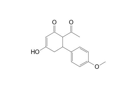 6-Acetyl-3-hydroxy-5-(p-methoxyphenyl)-2-cyclohexen-1-one