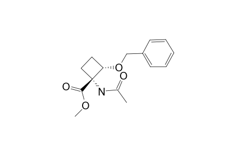 METHYL-(1R*,2S*)-1-ACETAMIDO-2-BENZYLOXYCYCLOBUTANE-1-CARBOXYLATE