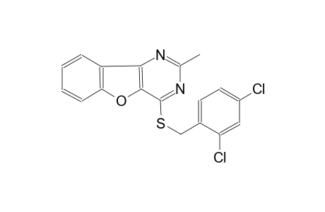 4-[(2,4-dichlorobenzyl)sulfanyl]-2-methyl[1]benzofuro[3,2-d]pyrimidine