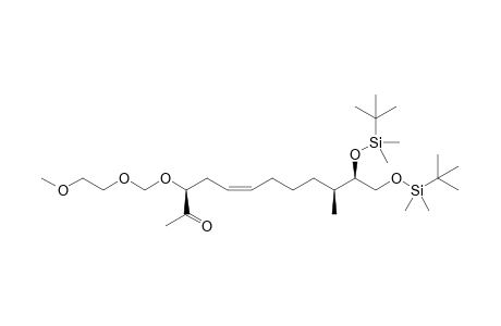 (3S,5Z,10S,11R)-11,12-bis[(t-Butyldimethylsilyl)oxy]-3-[(2'-methoxyethoxy)methoxy]-10-methyldodec-5-en-2-one