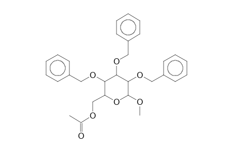 beta-D-GLUCOPYRANOSIDE, METHYL 2,3,4-TRIS-O-(PHENYLMETHYL)-, ACETATE