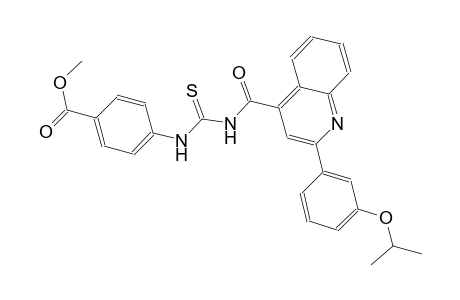 methyl 4-{[({[2-(3-isopropoxyphenyl)-4-quinolinyl]carbonyl}amino)carbothioyl]amino}benzoate