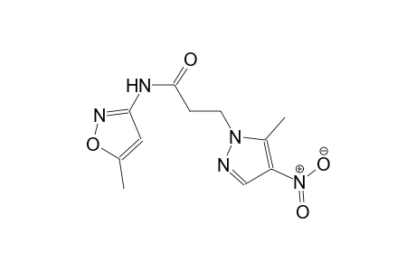 N-(5-methyl-3-isoxazolyl)-3-(5-methyl-4-nitro-1H-pyrazol-1-yl)propanamide