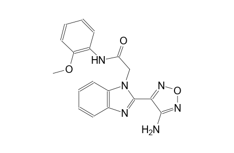2-[2-(4-amino-1,2,5-oxadiazol-3-yl)-1H-benzimidazol-1-yl]-N-(2-methoxyphenyl)acetamide