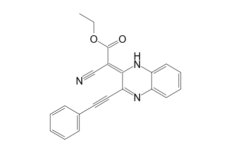 (Z)-Ethyl 2-cyano-2-(3-(phenylethynyl)quinoxalin-2(1H)-ylidene)acetate