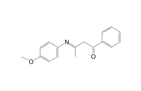 N-(1-Methyl-2-benzoylethylidene)-4-methoxyaniline