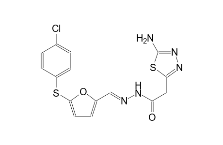 2-(5-amino-1,3,4-thiadiazol-2-yl)-N'-((E)-{5-[(4-chlorophenyl)sulfanyl]-2-furyl}methylidene)acetohydrazide
