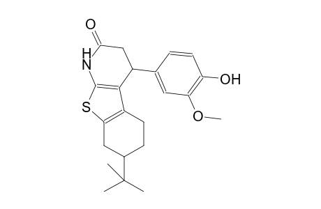 benzo[4,5]thieno[2,3-b]pyridin-2(1H)-one, 7-(1,1-dimethylethyl)-3,4,5,6,7,8-hexahydro-4-(4-hydroxy-3-methoxyphenyl)-
