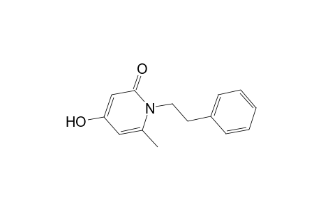 2(1H)-Pyridinone, 4-hydroxy-6-methyl-1-(2-phenylethyl)-