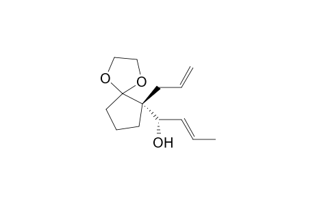(1R*,1'S*)-1-(1-Allyl-2,2-ethylenedioxycyclopentan-1-yl)but-2-en-1-ol