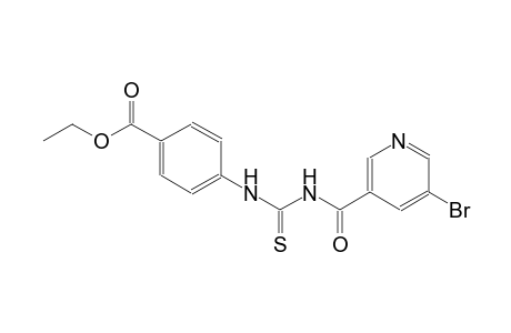 benzoic acid, 4-[[[[(5-bromo-3-pyridinyl)carbonyl]amino]carbonothioyl]amino]-, ethyl ester
