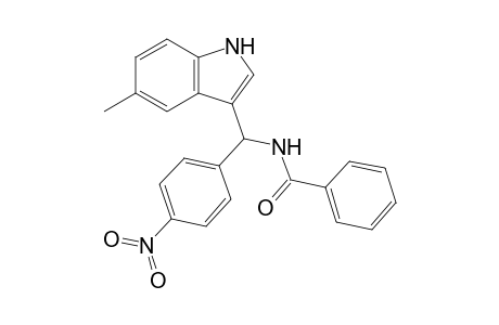N-[(5-Methyl-1H-indol-3-yl)(4-nitrophenyl)methyl]benzamide