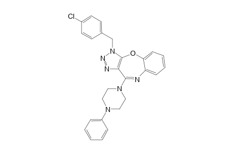 1-(4-Chlorobenzyl)-4-(4-phenylpiperazino)triazolo[4,5-b][1,5]benzoxazepine