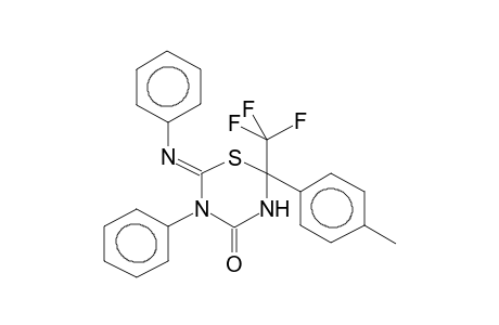 2-TRIFLUOROMETHYL-2-(PARA-TOLYL)-5-PHENYL-6-PHENYLIMINO-2H-3,4-DIHYDRO-1,3,5-THIADIAZIN-4-ONE