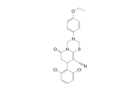 2H,6H-pyrido[2,1-b][1,3,5]thiadiazine-9-carbonitrile, 8-(2,6-dichlorophenyl)-3-(4-ethoxyphenyl)-3,4,7,8-tetrahydro-6-oxo-