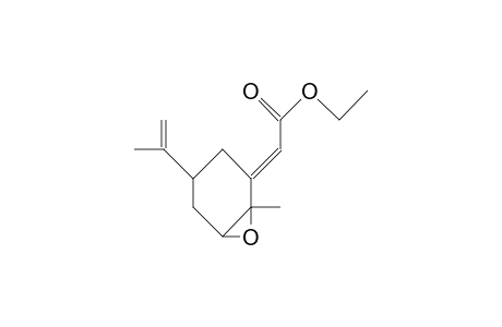 (E)-(5c-Isopropenyl-2R-methyl-2,3-epoxy-cyclohexylidene)-acetic acid, ethyl ester