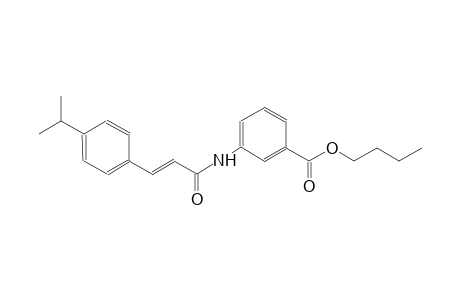 benzoic acid, 3-[[(2E)-3-[4-(1-methylethyl)phenyl]-1-oxo-2-propenyl]amino]-, butyl ester
