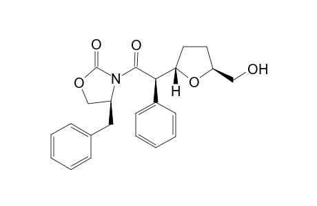 4-Benzyl-3-[(2'R)-2'-phenyl-2'-(5"-hydroxymethyl-tetrahydrofuran-2"-yl])-acetyl]-1,3-oxazolidin-2-one