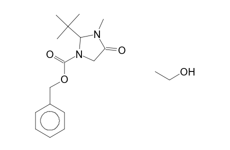 2-tert-BUTYL-5-(1-HYDROXYETHYL)-3-METHYL-4-OXOIMIDAZOLIDINE-1-CARBOXYLIC ACID, BENZYL ESTER