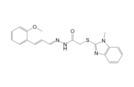 acetic acid, [(1-methyl-1H-benzimidazol-2-yl)thio]-, 2-[(E,2E)-3-(2-methoxyphenyl)-2-propenylidene]hydrazide