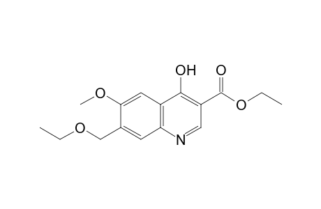 7-(ethoxymethyl)-4-hydroxy-6-methoxy-3-quinolinecarboxylic acid, ethyl ester