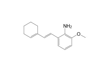 (E)-2-[2'-(cyclohex-1"-enyl)ethenyl]-6-methoxyaniline