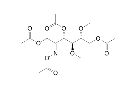 Peracetyl ketone oxime derivative of 4,6-di-O-Methyl-2-hexulose