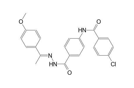 4-chloro-N-[4-({(2E)-2-[1-(4-methoxyphenyl)ethylidene]hydrazino}carbonyl)phenyl]benzamide