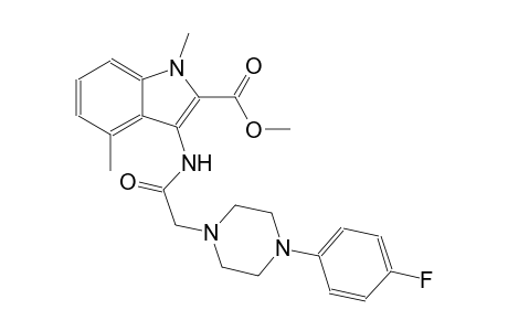 methyl 3-({[4-(4-fluorophenyl)-1-piperazinyl]acetyl}amino)-1,4-dimethyl-1H-indole-2-carboxylate