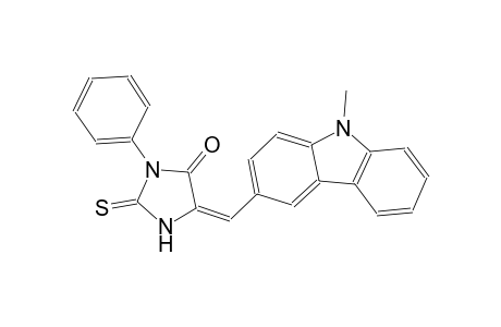 (5E)-5-[(9-methyl-9H-carbazol-3-yl)methylene]-3-phenyl-2-thioxo-4-imidazolidinone
