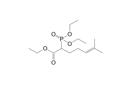 2-Diethoxyphosphoryl-6-methyl-5-heptenoic acid ethyl ester