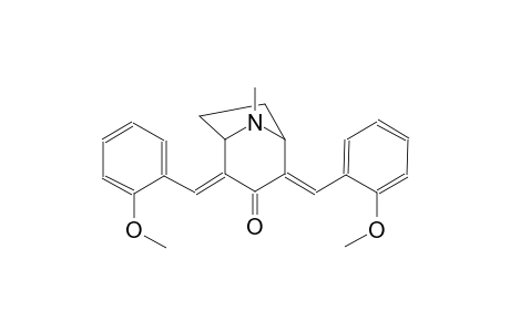 8-azabicyclo[3.2.1]octan-3-one, 2,4-bis[(2-methoxyphenyl)methylene]-8-methyl-, (2E,4E)-