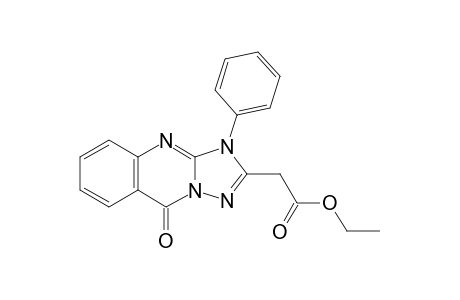 2-(9-keto-3-phenyl-[1,2,4]triazolo[5,1-b]quinazolin-2-yl)acetic acid ethyl ester