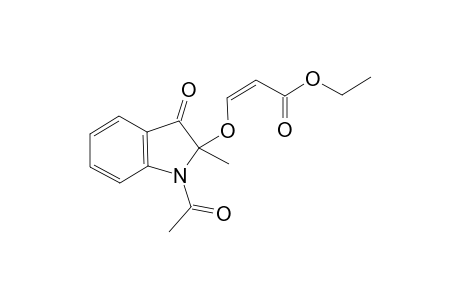 (Z)-3-(1-Acetyl-2-methyl-3-oxo-2,3-dihydro-1H-indol-2-yloxy)-acrylic acid ethyl ester
