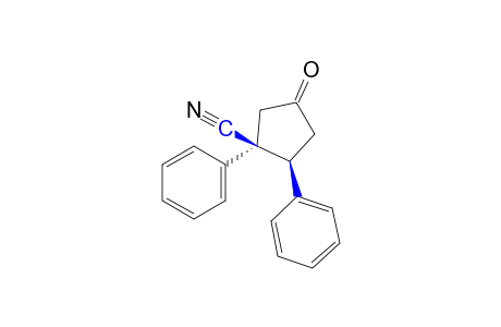 1,2-trans-diphenyl-4-oxocyclopentanecarbonitrile
