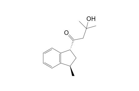 3-Hydroxy-3-methyl-1-[(1R,3R)-3-methyl-2,3-dihydro-1H-inden-1-yl]-1-butanone