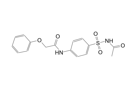 N-{4-[(acetylamino)sulfonyl]phenyl}-2-phenoxyacetamide