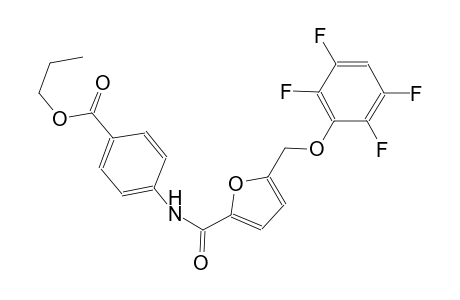propyl 4-({5-[(2,3,5,6-tetrafluorophenoxy)methyl]-2-furoyl}amino)benzoate