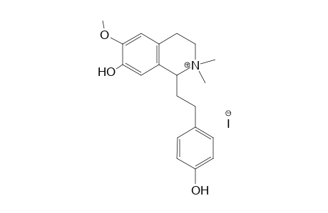 7-Hydroxy-1-(p-hydroxyphenetyl)-6-methoxy-2-methyl-1,2,3,4-tetrahydroisoquinolinium Iodide