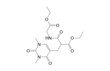 2-(Ethoxycarbonyl)-N-[(ethoxycarbonyl)methyl]-3-(1',2',3',4'-tetrahydro-1',3'-dimethyl-2',4'-dioxopyrimidin-5'-yl)propanamide