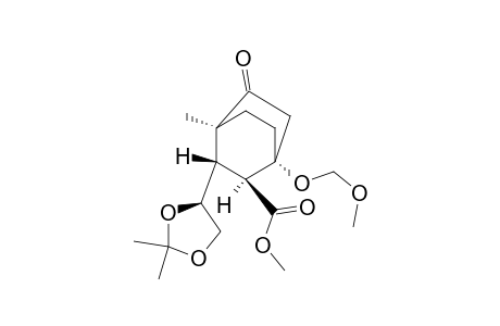 (1S,4R,5S,6S)-6-[(4S)-2,2-dimethyl-1,3-dioxolan-4-yl]-2-keto-4-(methoxymethoxy)-1-methyl-bicyclo[2.2.2]octane-5-carboxylic acid methyl ester
