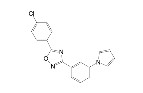 5-(p-chlorophenyl)-3-[m-(pyrrol-1-yl)phenyl]-1,2,4-oxadiazole