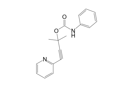 Carbamic acid, N-phenyl-, [1,1-dimethyl-3-(2-pyridyl)-2-propynyl]-