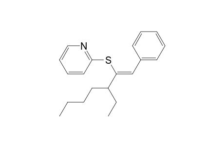 (Z)-2-((3-ethyl-1-phenylhept-1-en-2-yl)thio)pyridine