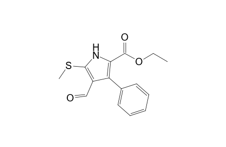 Ethyl 3-phenyl-4-formyl-5-(methylsulfanyl)-1H-pyrrole-2-carboxylate